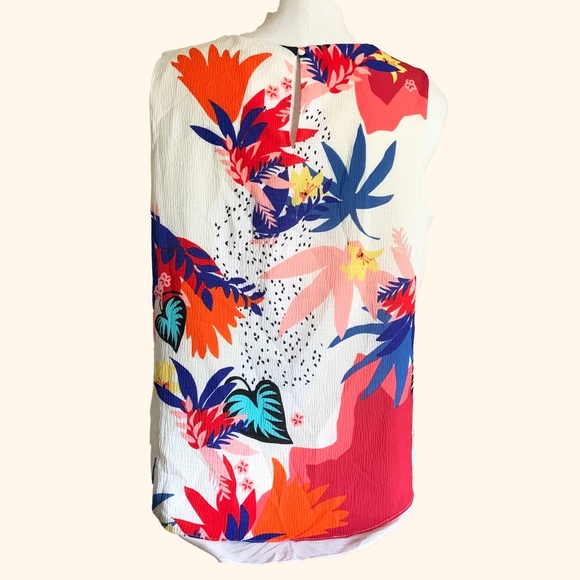 Olive & Rose Multicolour floral Blouse Size LG - Picture 2 of 2